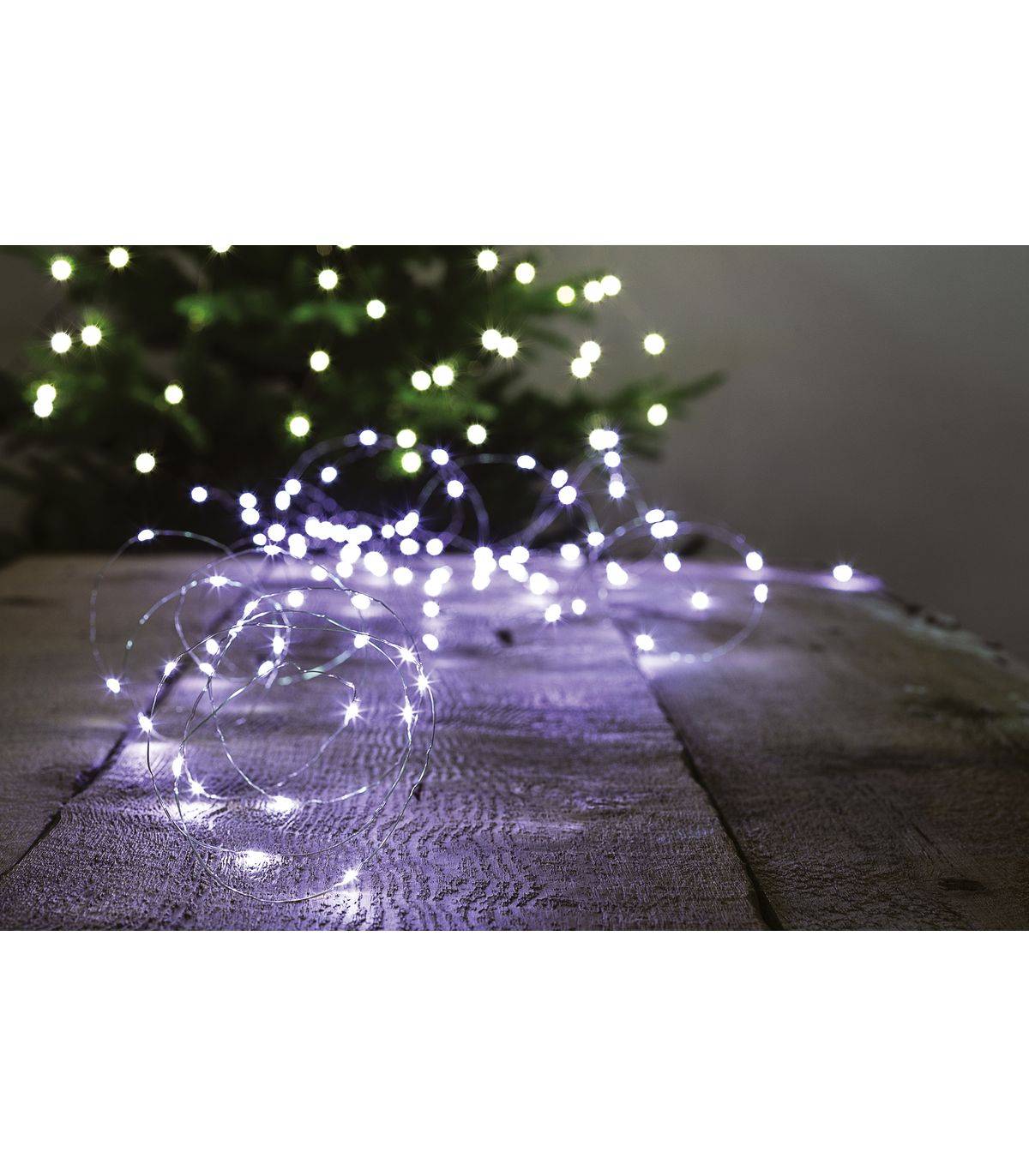 Fééric Lights & Christmas - Guirlande lumineuse extérieur solaire 30m blanc froid 300 LED 8 jeux FEERIC LIGHTS & CHRISTMAS - Imagen 2