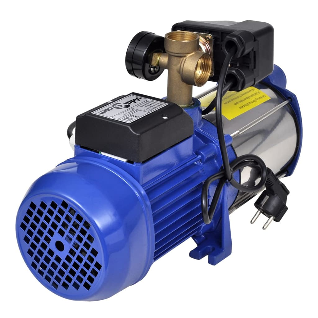 Vidaxl - Pompe à jet avec manomètre 1300 W 5100 L/h Bleu - vidaXL - Imagen 3