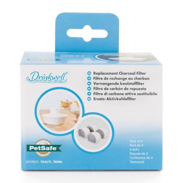 PetSafe - Filtre au Charbon de Rechange pour Fontaine a eau Drinkwell en Céramique Avalon, Pagoda et StreamSide, Naturel, Pack - Image 2