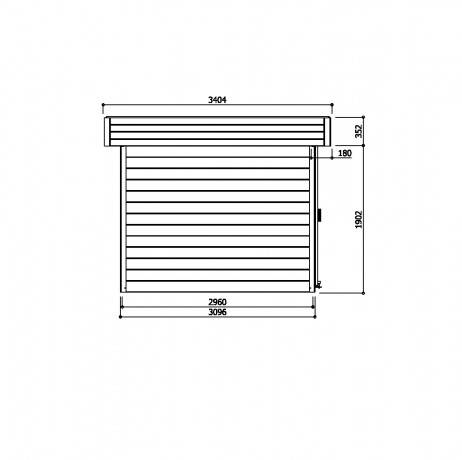 Abri de jardin MALMO en bois 11,38 m², Plancher Non - Imagen 3