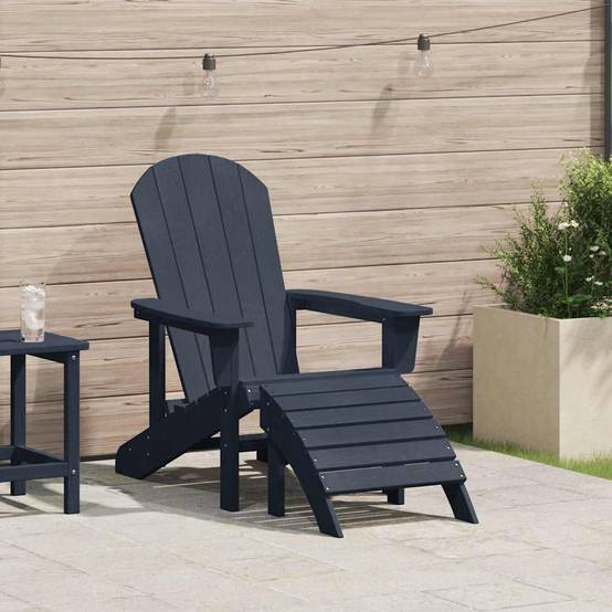Chaise Adirondack Bleu marine 82 x 74 x 92 cm HDPE, Poids :21.48kg - PANGIVO - Image 1
