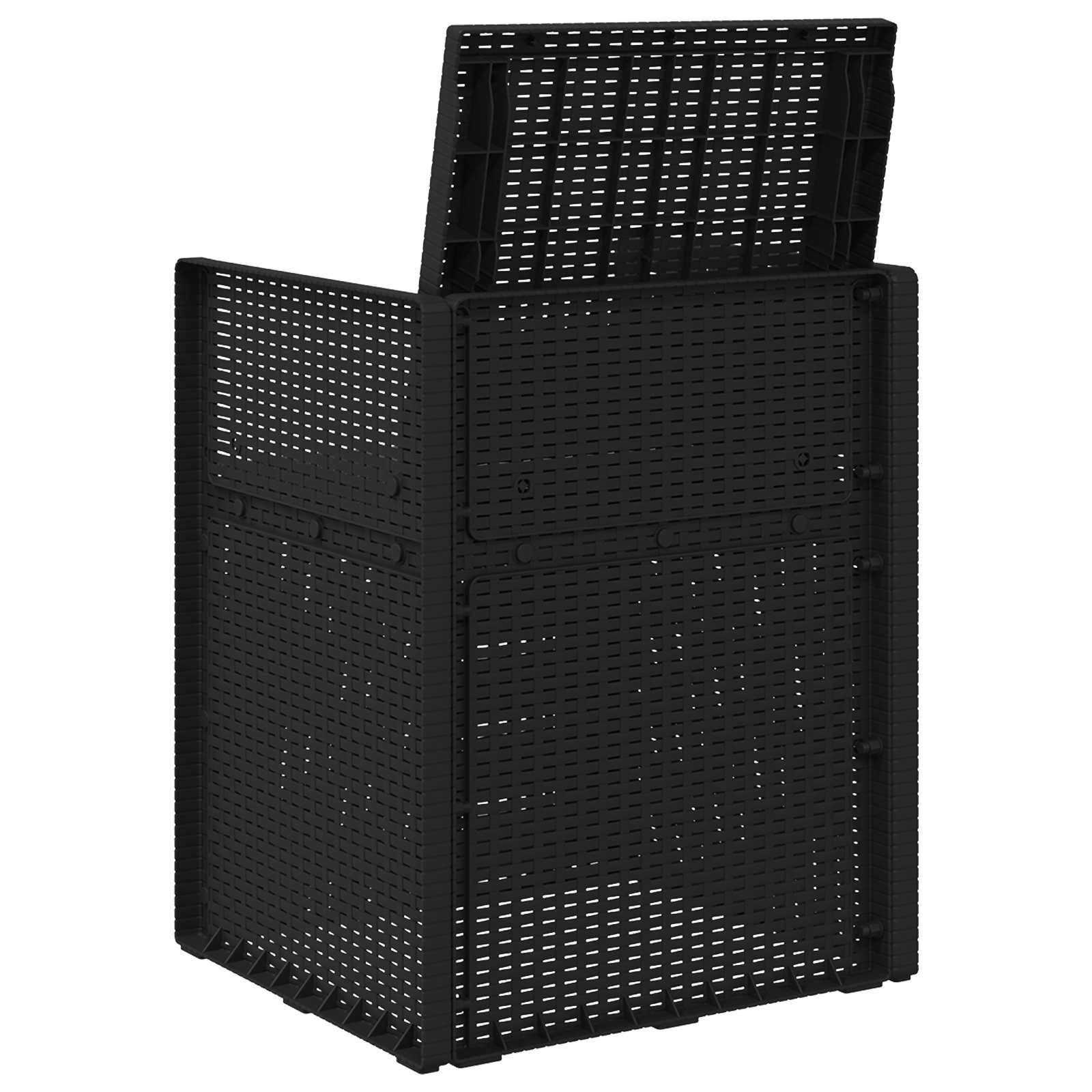 Chaises de jardin polypropylène anthracite 53 x 47 x 88.5 cm, Poids:18.2kg - PANGIVO - Image 7