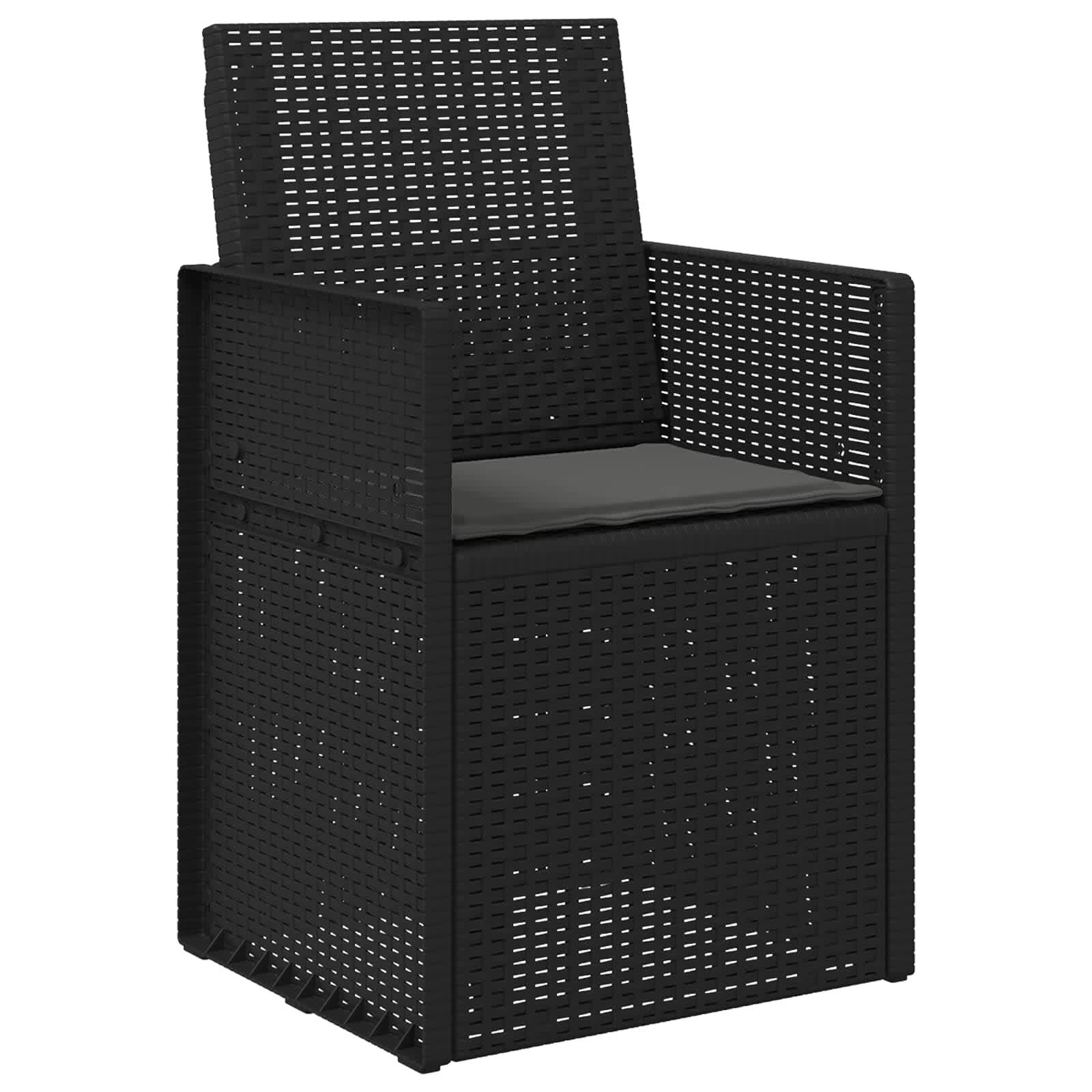 Chaises de jardin polypropylène anthracite 53 x 47 x 88.5 cm, Poids:18.2kg - PANGIVO - Image 4