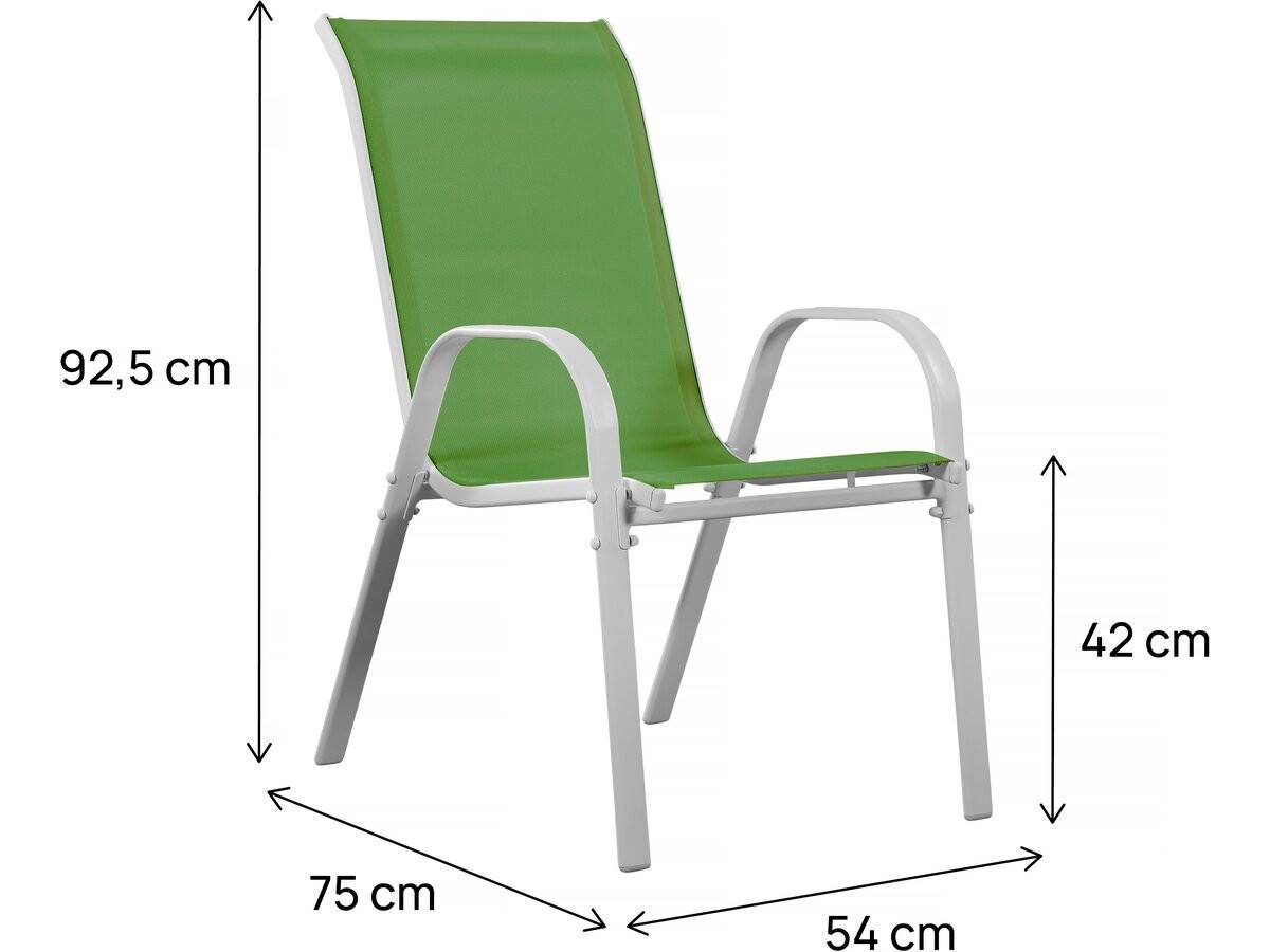 Habitat Et Jardin - Fauteuil Jardin Textilène "cordoba" - Phoenix - Vert - Lot De 2 -habitat Et Jardin - Imagen 3