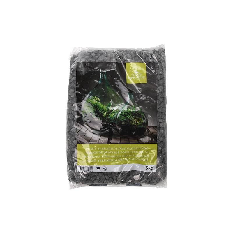 Esschert Design - Cailloux drainage terrarium foncés 5 kg - Esschert Design
