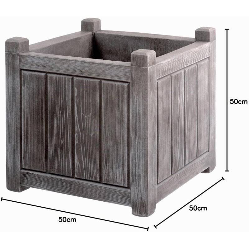 Eda - Jardinière charme carré 67l - Imagen 2