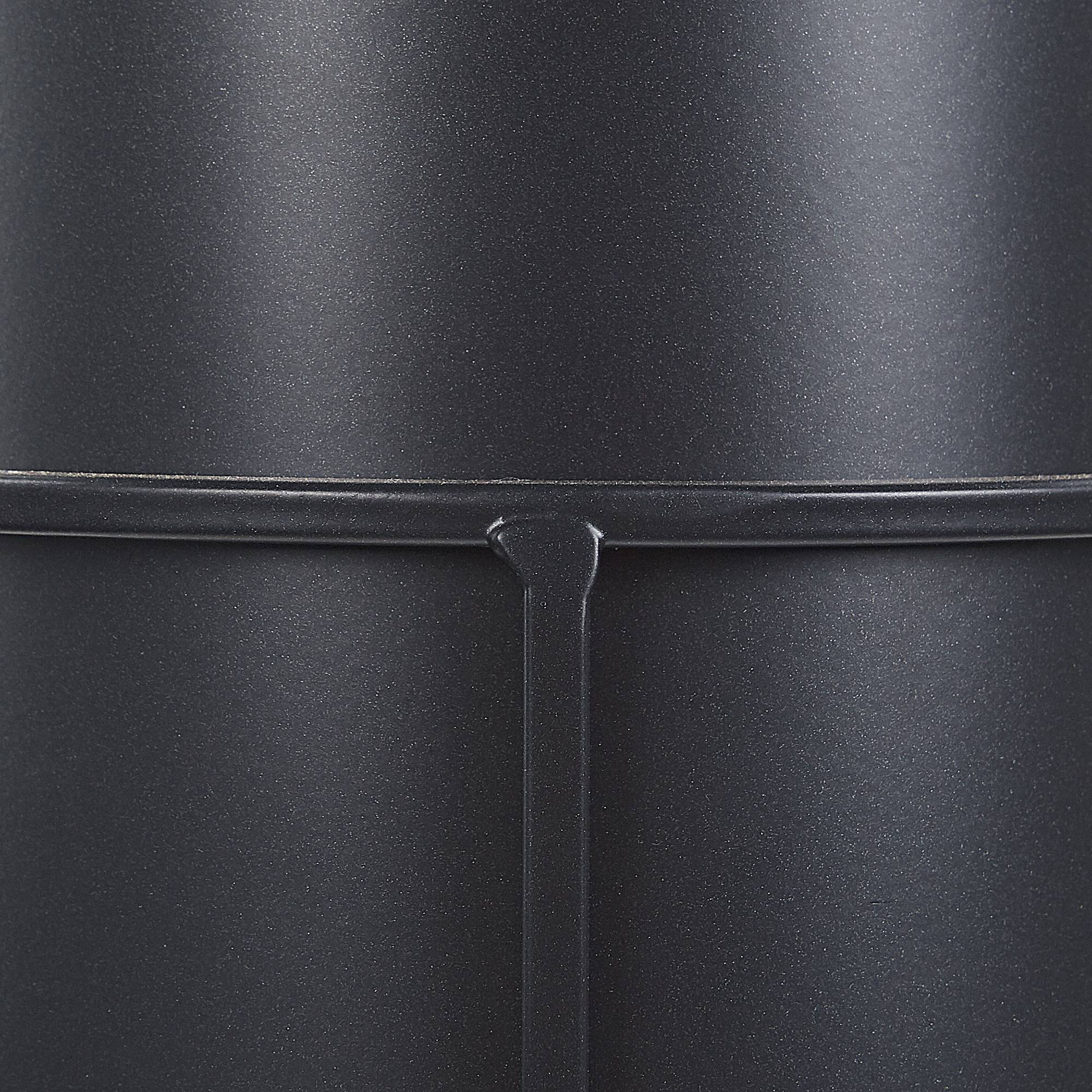 Beliani - Cache-pot d'extérieur Métal Noir MILEA - Beliani - Imagen 6