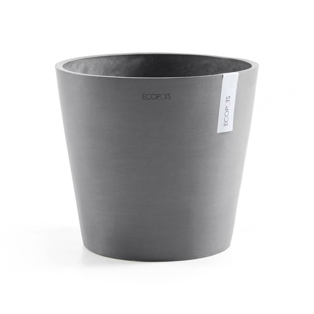 Ecopots - Pot Rond Amsterdam 30 Gris - Ø 30 x H. 26,3 cm - 12,8 L ECOPOTS - Imagen 1