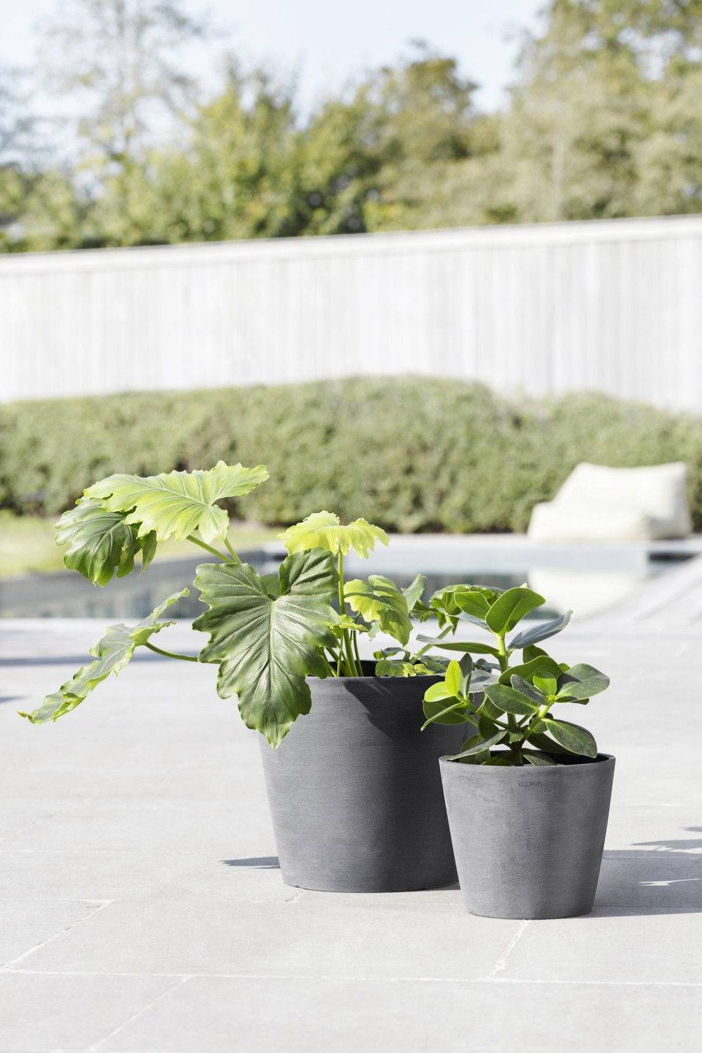 Ecopots - Pot Rond Amsterdam 30 Gris - Ø 30 x H. 26,3 cm - 12,8 L ECOPOTS - Imagen 4