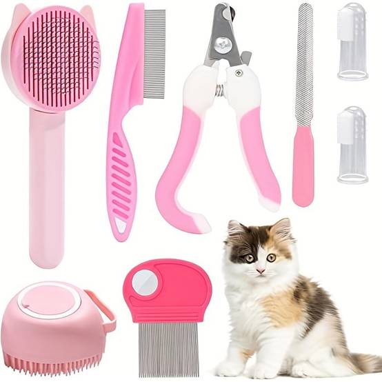 DtopbuyAge - Kit Toilettage Chat Pro - Peigne et Tondeuse Antichute DtopbuyAge - Image 1