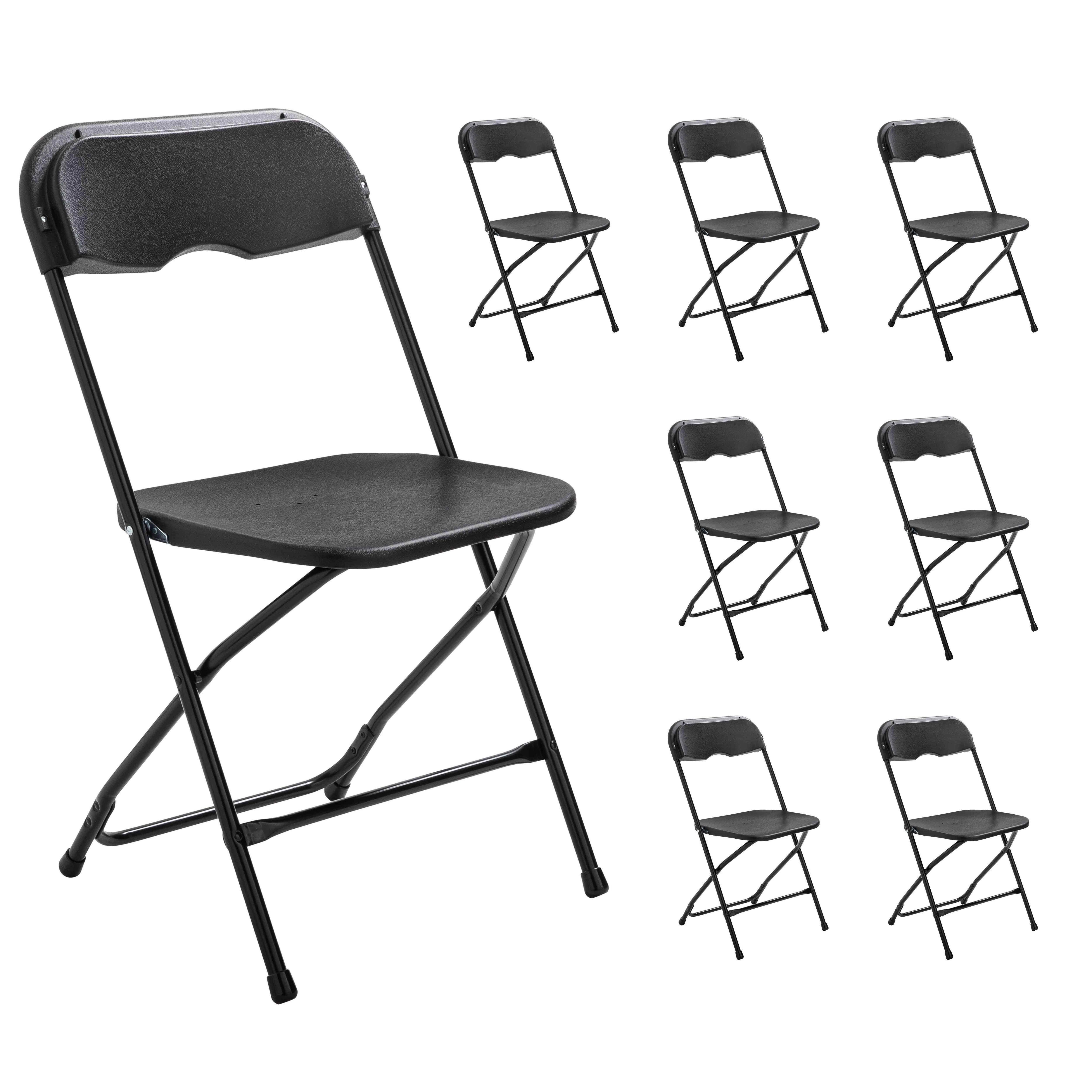 Oviala - Lot de 8 chaises pliante noire REKKEM - Oviala - Image 1