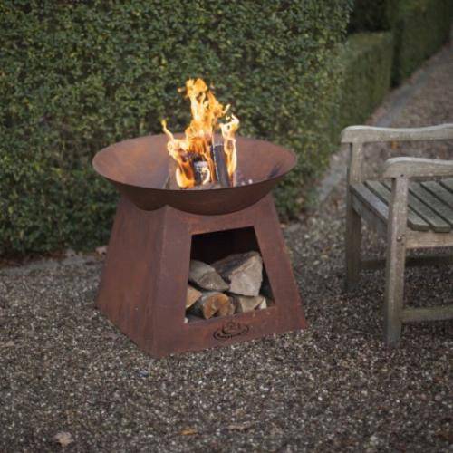 Esschert Design - Vasque feu et stockage de bois - Imagen 3