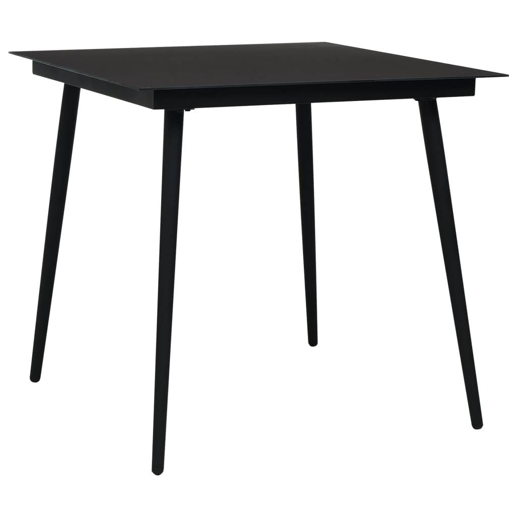 Vidaxl - Ensemble à manger d'extérieur 5pcs Corde en coton et acier Noir vidaXL 48569 - Imagen 2