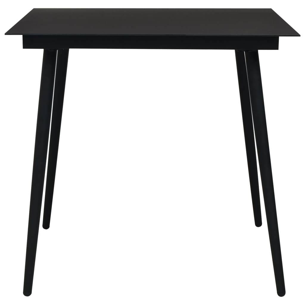 Vidaxl - Ensemble à manger d'extérieur 5pcs Corde en coton et acier Noir vidaXL 48569 - Imagen 9