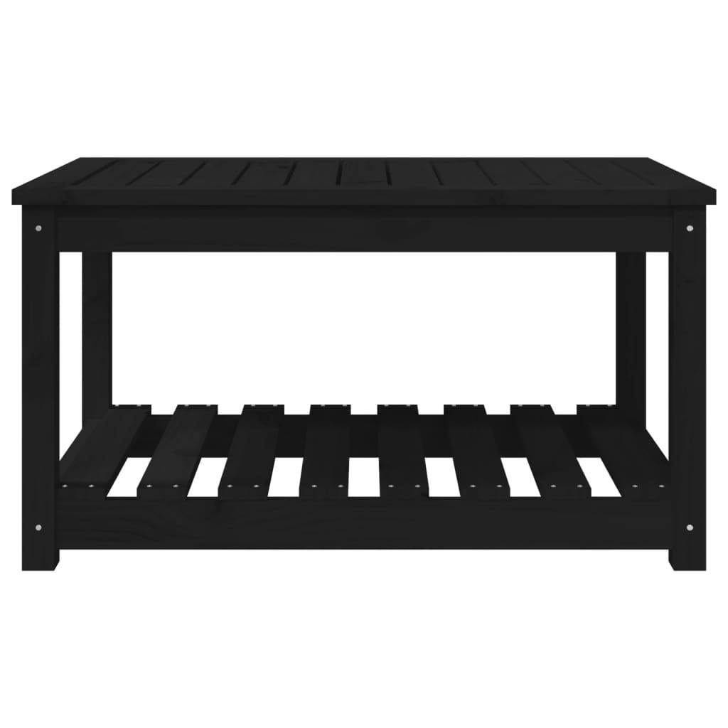 PANGIVO - Table de jardin bois massif pin noir 82,5 x 50,5 x 45 cm - PANGIVO - Image 5