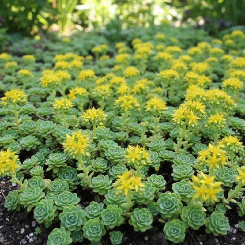 Orpin pachyclados, Sedum à fleurs Blanche/ - feuillage Persistant - Godet - 5/20 cm