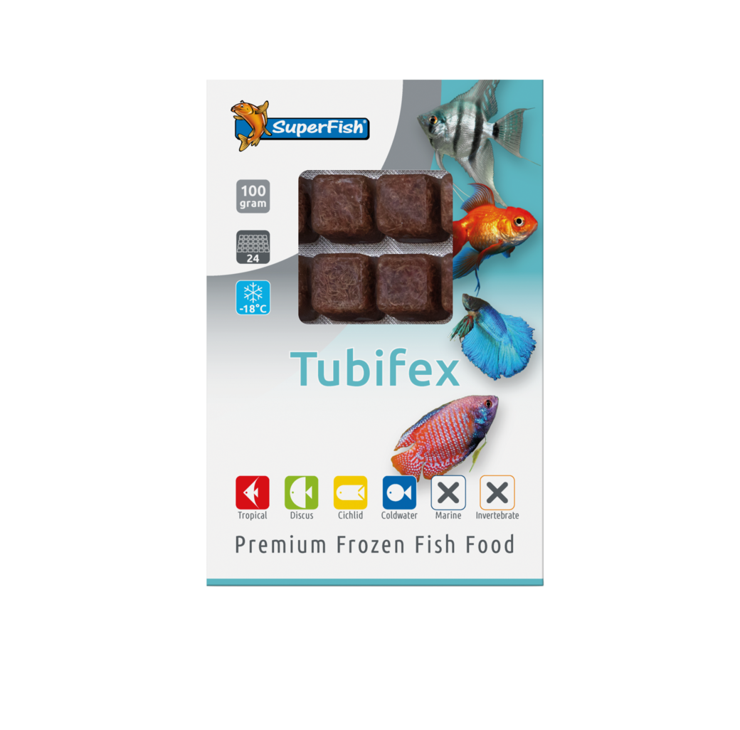 Superfish - Tubifex Surgelé 100 g - SUPERFISH