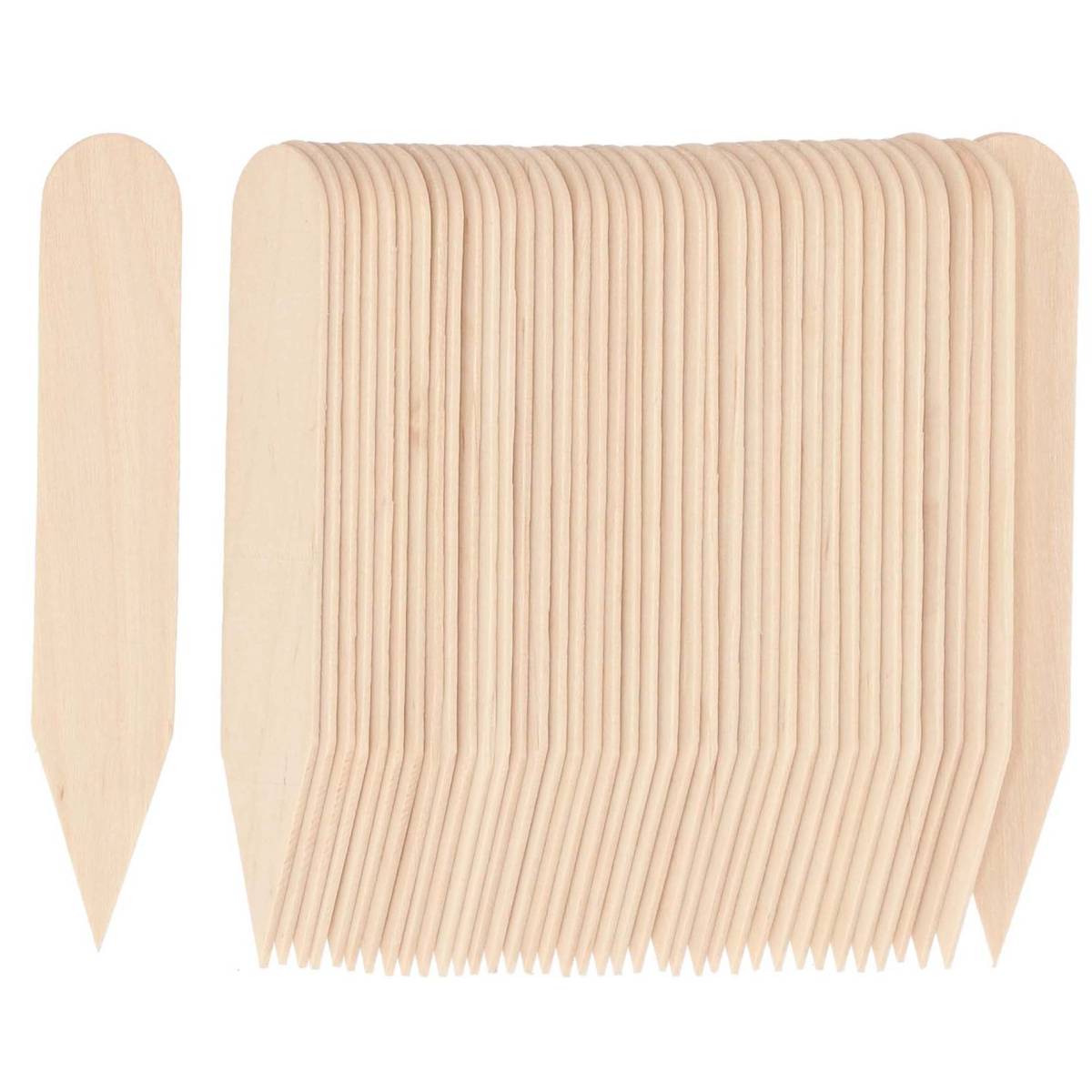 Esschert Design - Etiquettes pour plantes en bouleau (Lot de 40) - Imagen 1