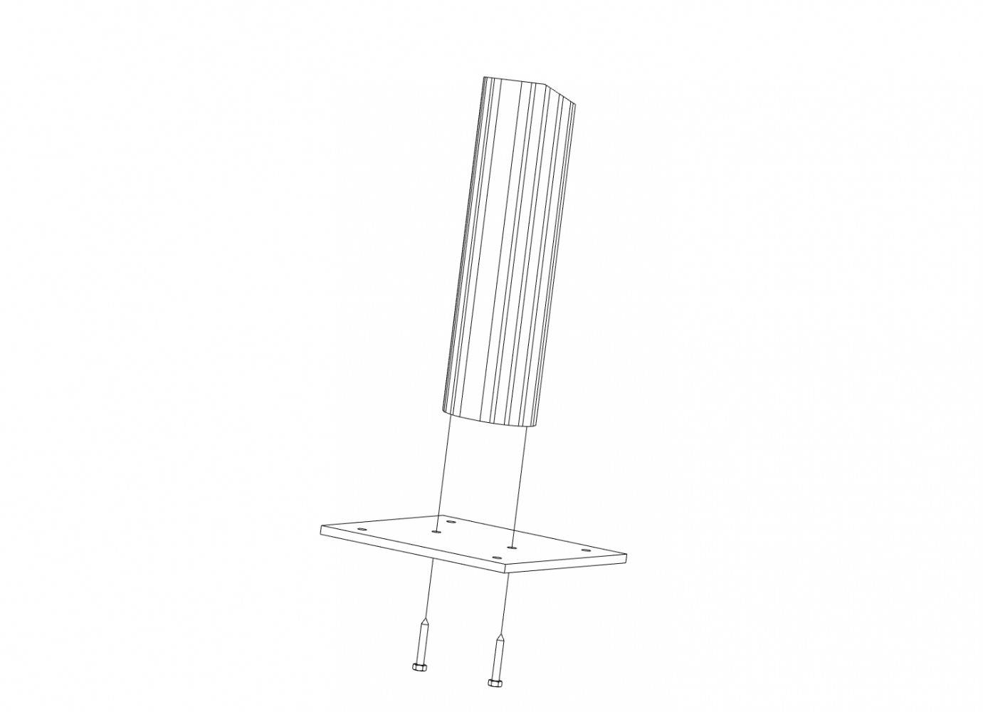 Platine H.15 x l.15 x P.0.5 cm RENZ - Image 3