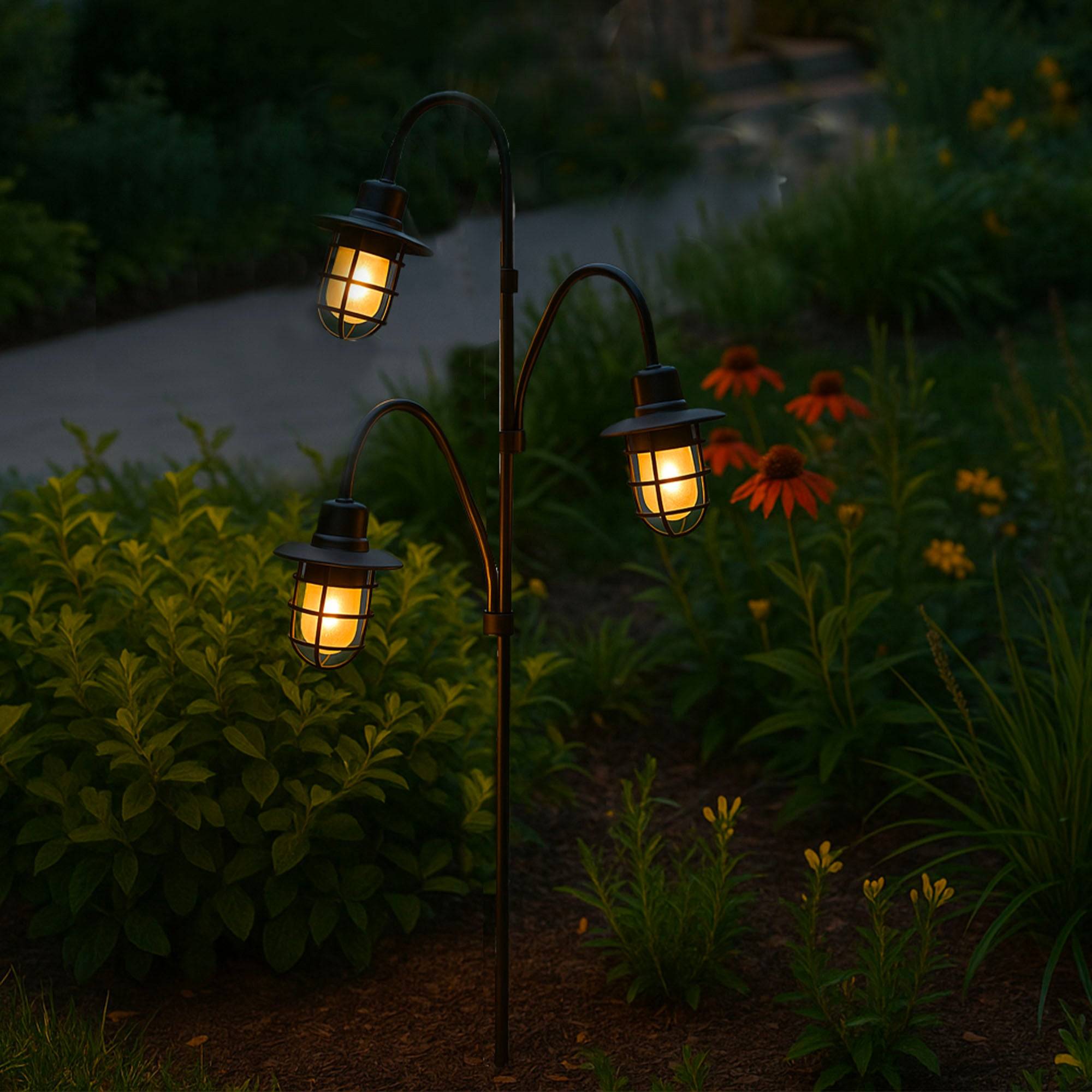 Lumisky - Lampe extérieure nomade BERRY SPIKE Noir Plastique H74CM - Imagen 2