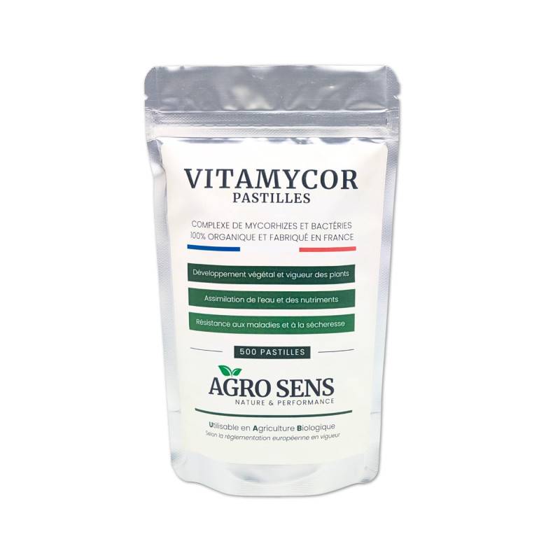 VitaMycor Pastilles - Mycorhizes pour plantations - Agro Sens - Sachet 500 Pastilles - Image 1
