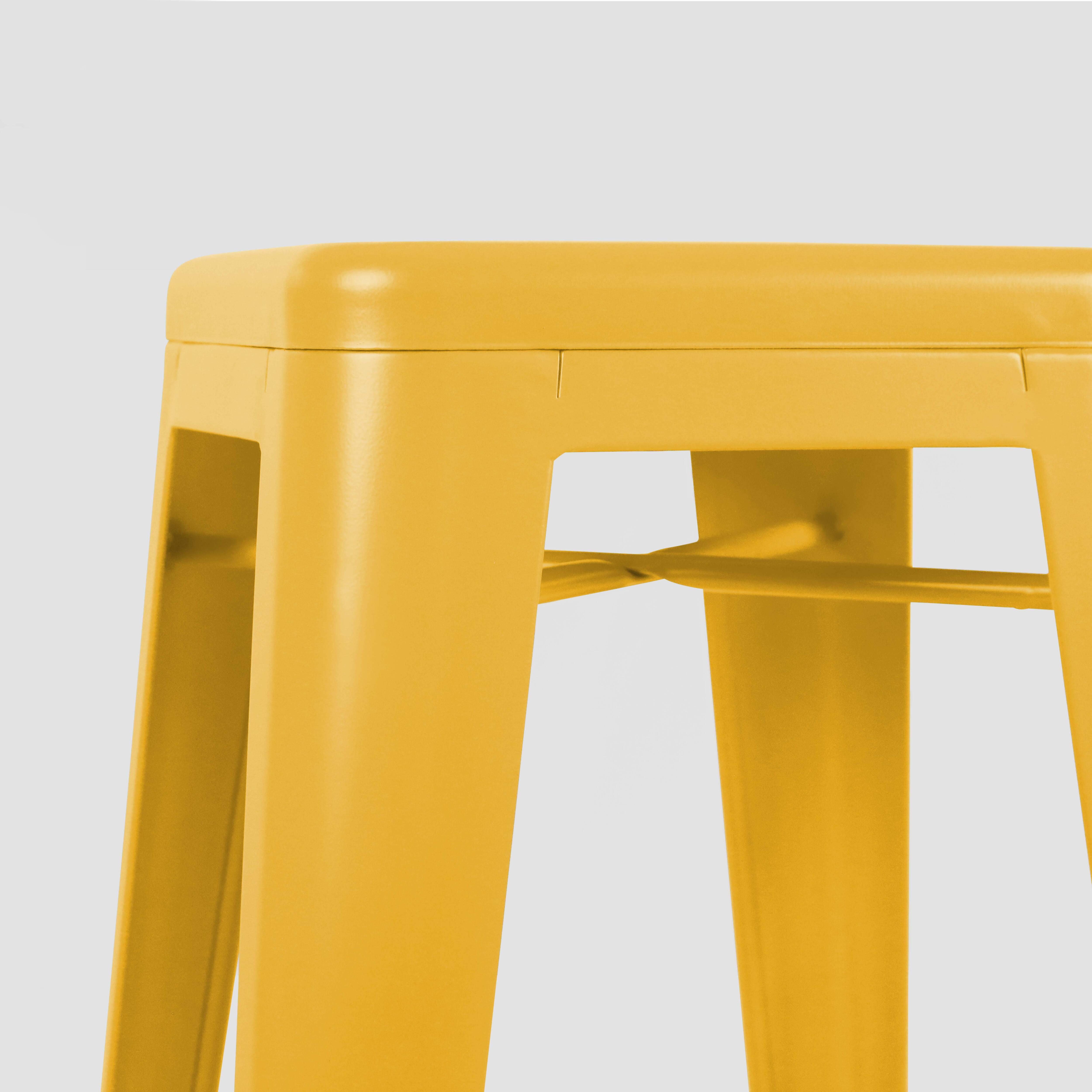 Oviala - Tabouret de bar en métal jaune mat  Indus - Oviala - Imagen 6