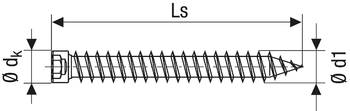 Vis SPAX Châssis Bois Torx - Ø7.5 x 210 mm - Tête plate fraisée - Filetage Total Boite de 100 - 1031010752105 - Imagen 2