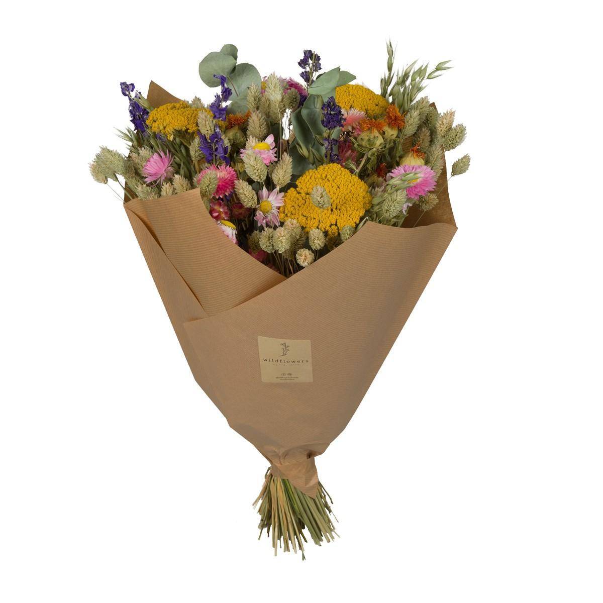 La Green Touch - Bouquet de fleurs séchées multicolore - H 60 cm
