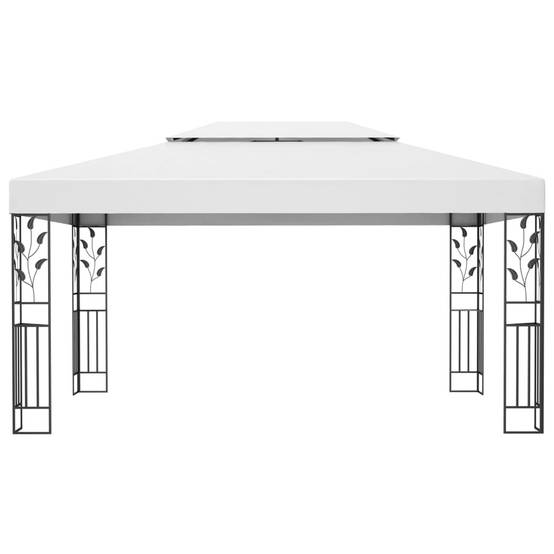 ComfortXL - Tonnelle de Jardin Acier Double Toit Imperméable pour Réception Mariage Blanc 4x3 m – ComfortXL Outdoor Living - Image 3