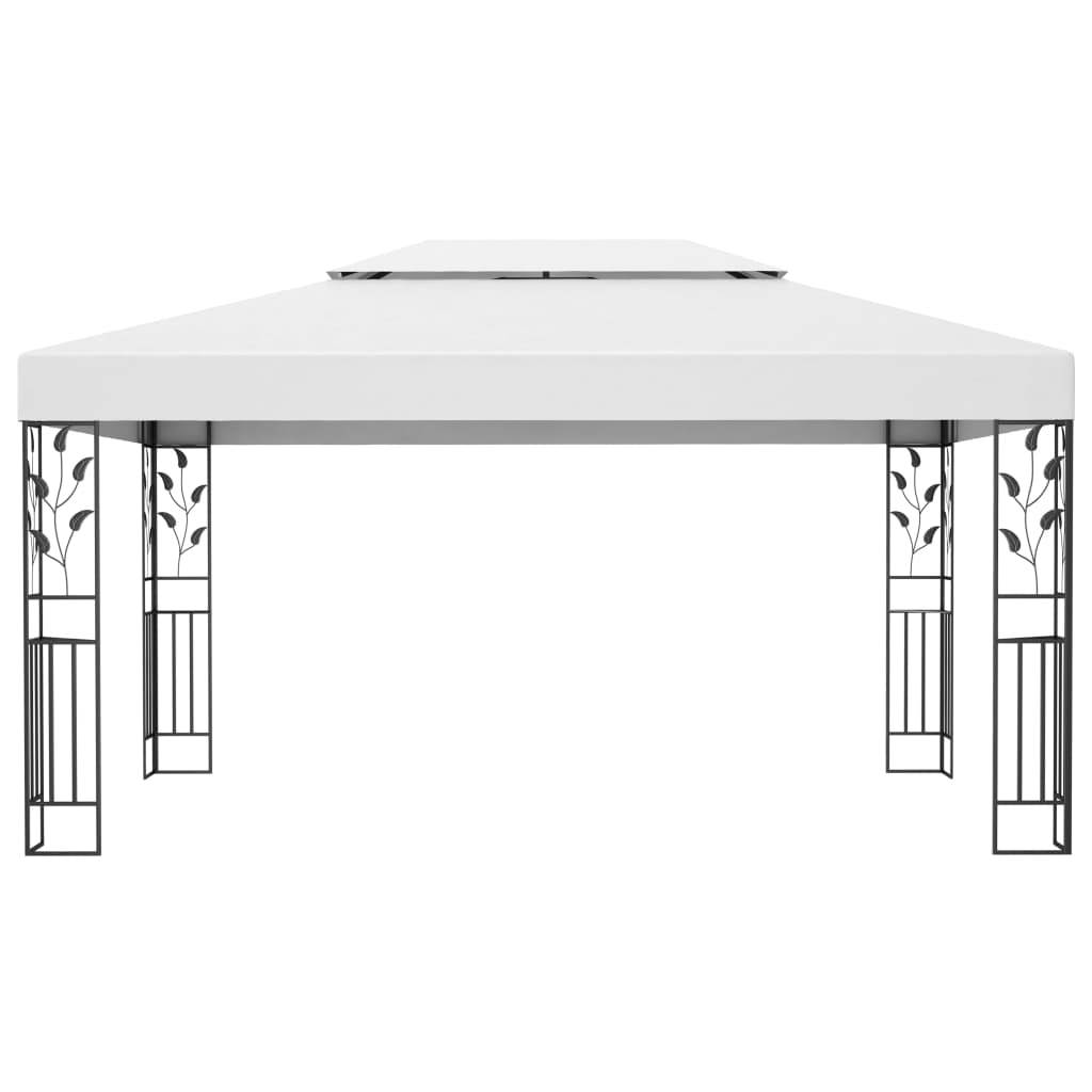 ComfortXL - Tonnelle de Jardin Acier Double Toit Imperméable pour Réception Mariage Blanc 4x3 m – ComfortXL Outdoor Living - Image 3