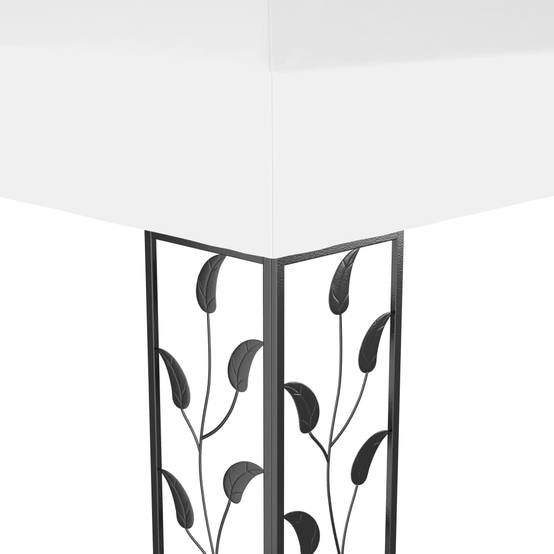 ComfortXL - Tonnelle de Jardin Acier Double Toit Imperméable pour Réception Mariage Blanc 4x3 m – ComfortXL Outdoor Living - Image 5