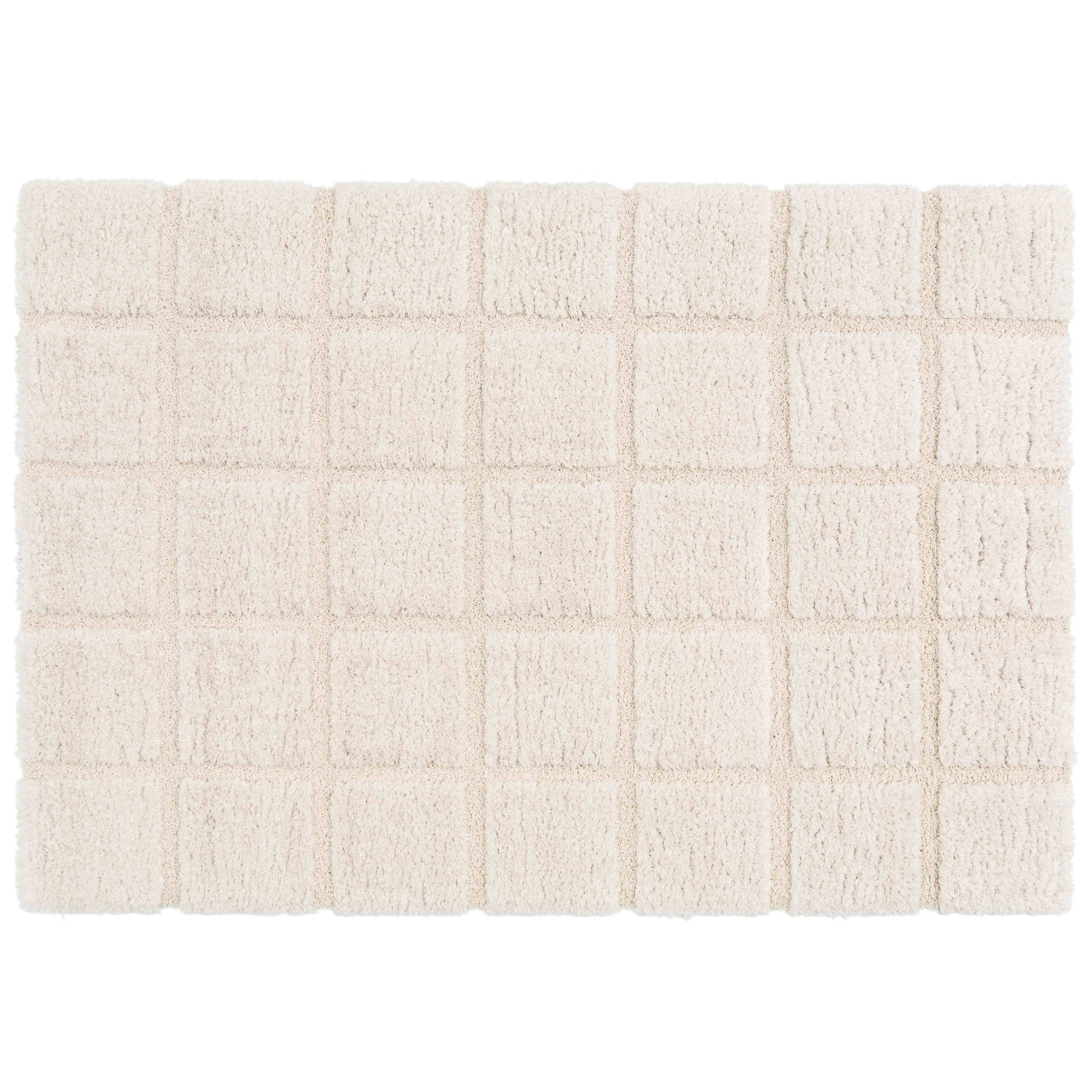 Oviala - Tapis rectangulaire à poils longs style shaggy écru 160 x 230 cm Chessy - Oviala - Imagen 1