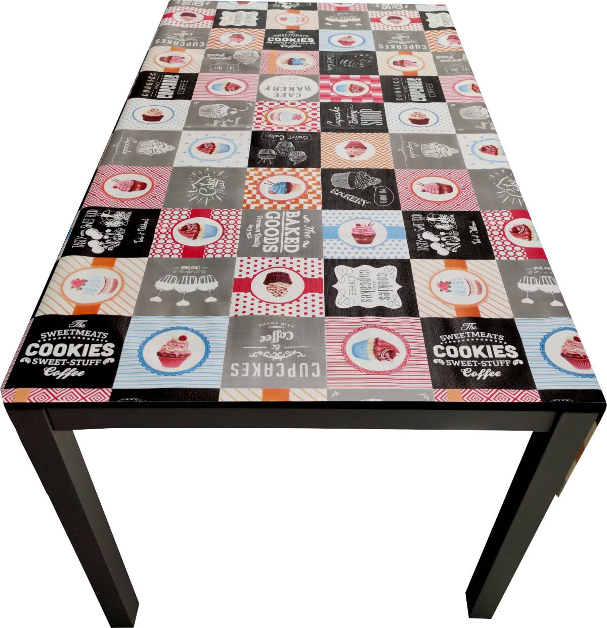 Nappe Composition PVC Base Polyester Anti-taches Muffins Taille 140X160 CM - Image 2