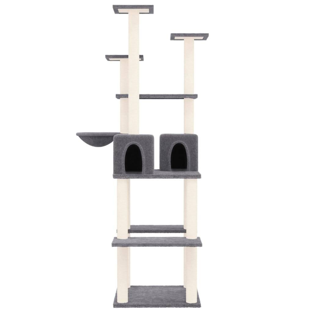 Vidaxl - Arbre à chat avec griffoirs en sisal Gris foncé 167 cm vidaXL 171611 - Imagen 7