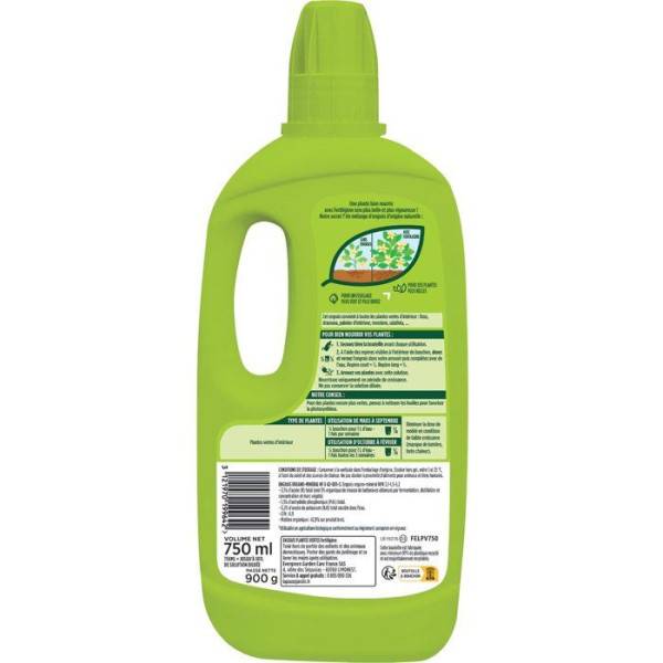 Fertiligène - Engrais plantes vertes 750 ml - FERTILIGENE - FELPV750 - Image 2