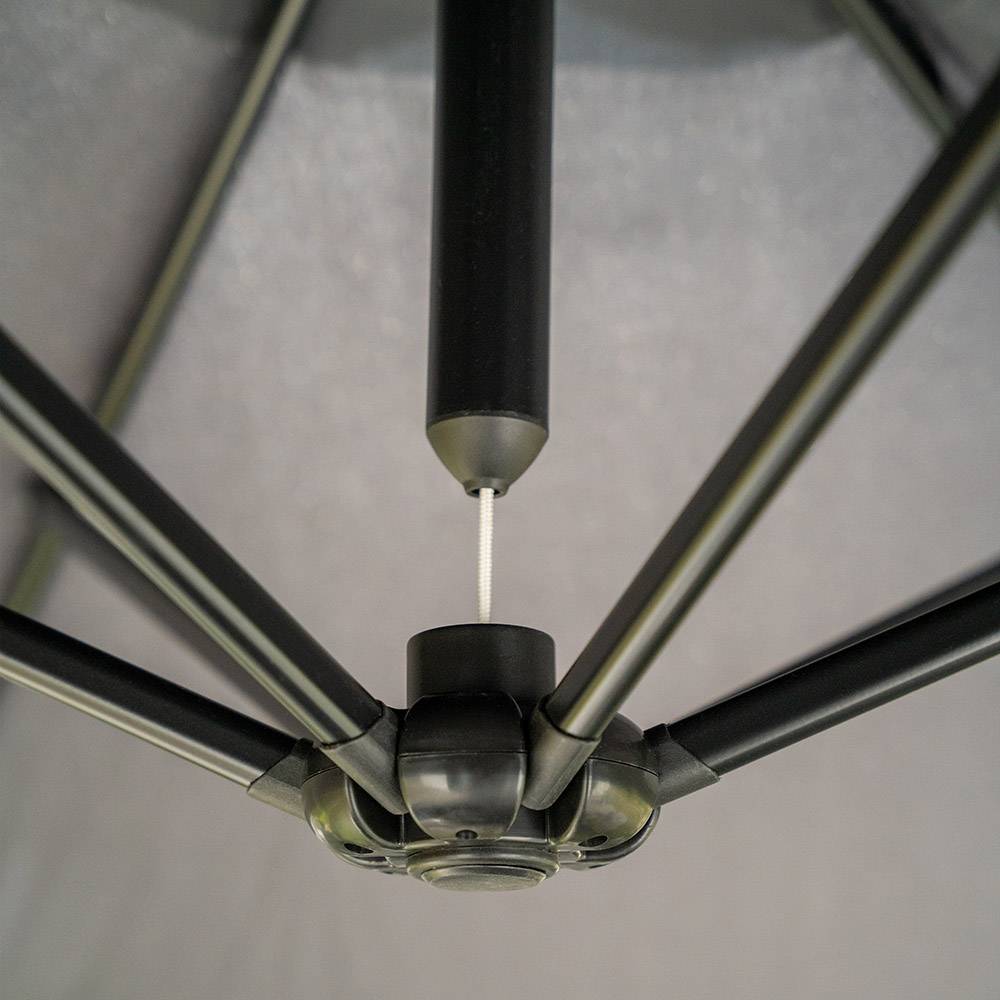 Home Deluxe - HOME DELUXE Parasol déporté avec housse SOLANA - Anthracite | Parasol déporté, parasol avec manivelle, parasol inclinable, - Image 7