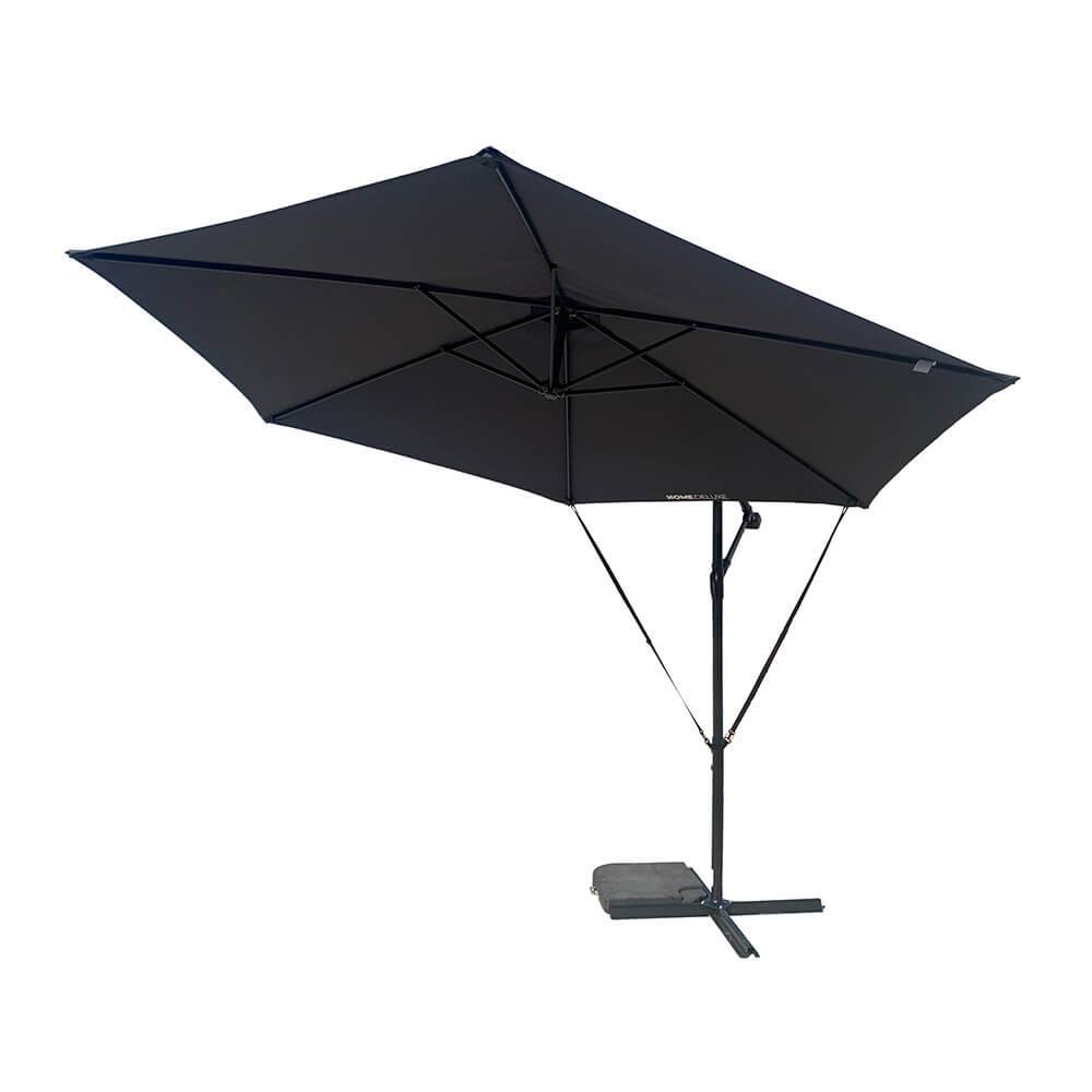 Home Deluxe - HOME DELUXE Parasol déporté avec housse SOLANA - Anthracite | Parasol déporté, parasol avec manivelle, parasol inclinable, - Image 2