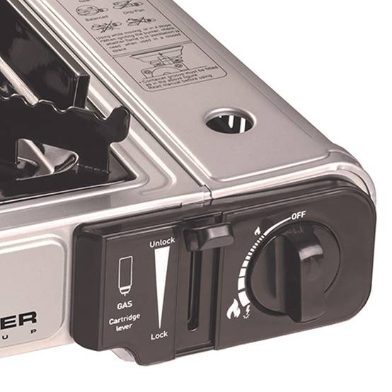 Réchaud à gaz 2200W Allumage piezo Double système de sécurité Mallette KEMPER - Imagen 7
