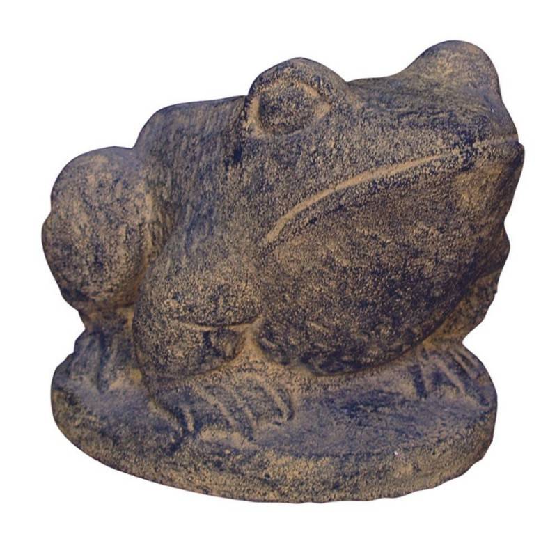 Jardinex - Statue grenouille 13 cm - Gris anthracite 13 cm - Jardinex - Image 1