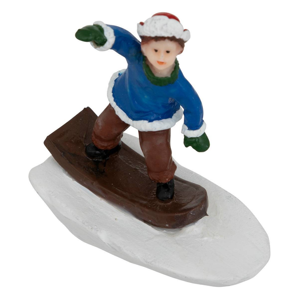Fééric Lights & Christmas - Lot de 6 santons pour village sport d'hiver - Feeric Lights & Christmas - Image 3