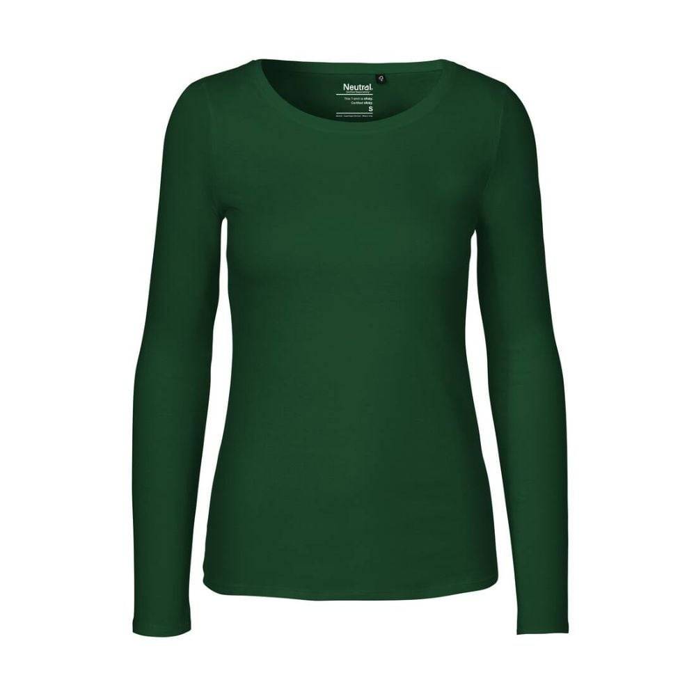 T-shirt manches longues FEMME NEUTRAL Vert Bouteille S - Image 1