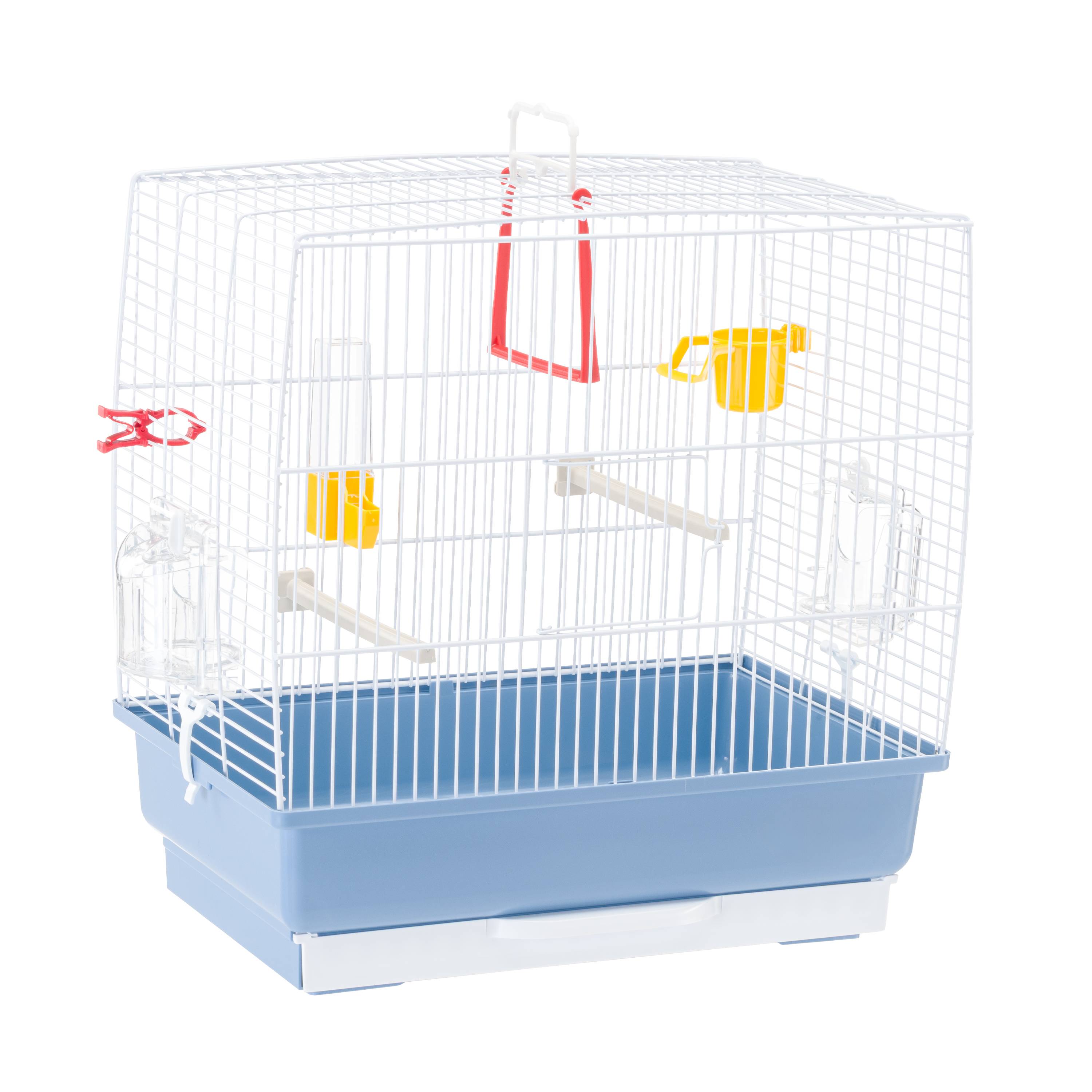 Ferplast - Ferplast Cage à Oiseaux REKORD 2 Cage pour Oiseaux, Canaris, Perruches Ondulées, en Métal, Accessoires inclus Mangeoires rotatives Perchoirs, 39 x 25 - Image 3