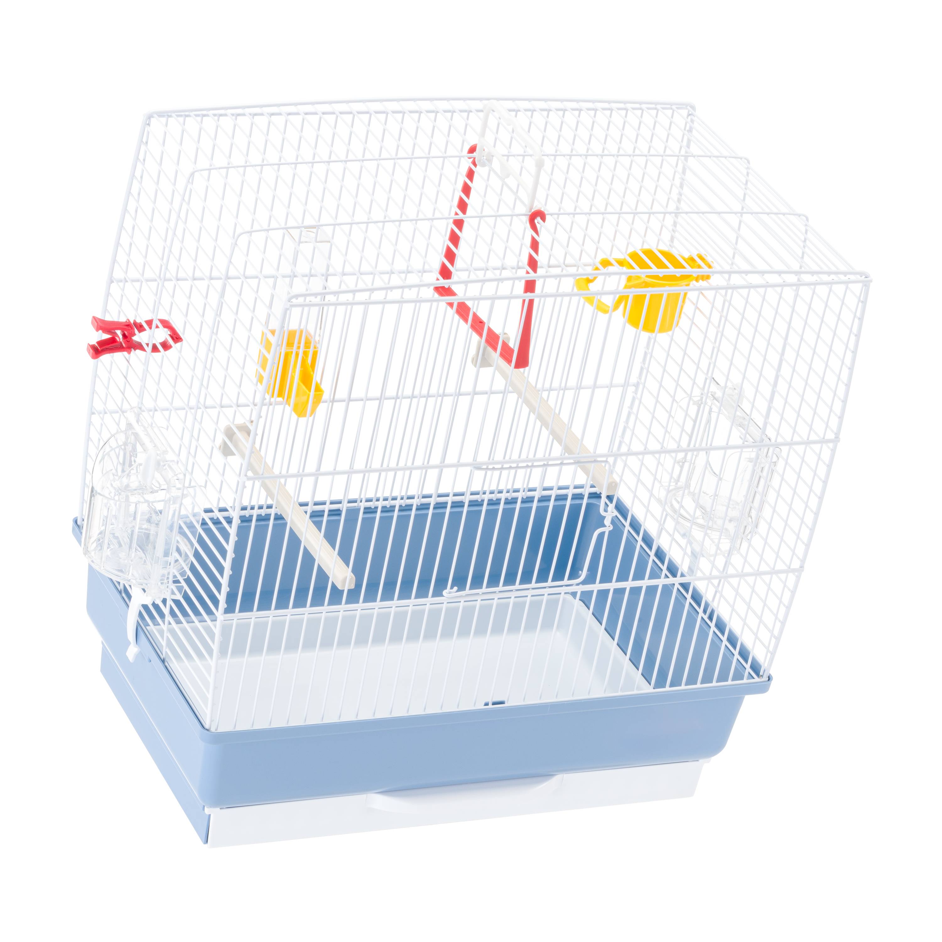 Ferplast - Ferplast Cage à Oiseaux REKORD 2 Cage pour Oiseaux, Canaris, Perruches Ondulées, en Métal, Accessoires inclus Mangeoires rotatives Perchoirs, 39 x 25 - Image 6