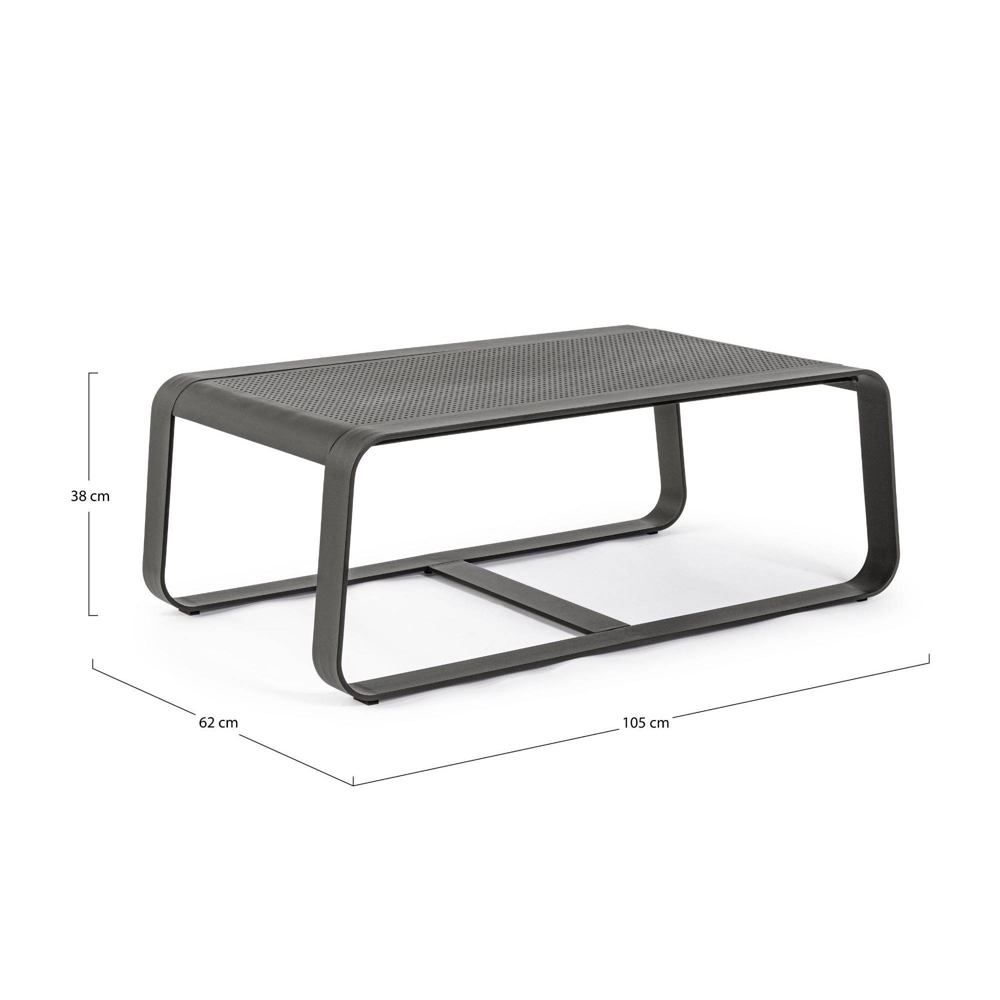 Autre - Table basse de jardin rectangulaire en métal L105 - ETRETAT - Imagen 6