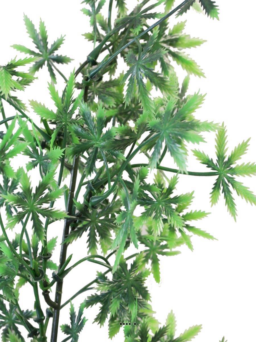 Artificielles - Aralia, Acer en pic plastique artificiel vert H 43 cm superbe - Imagen 2
