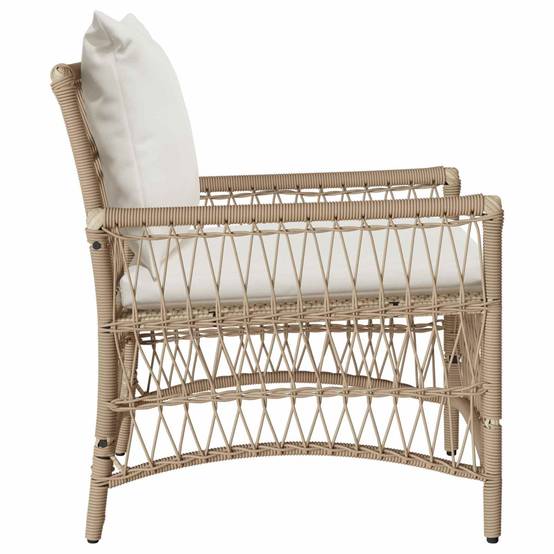 Prolenta Premium - Chaises de jardin acier beige 61 x 73 x 77 cm - Prolenta premium p381.4 - Image 3