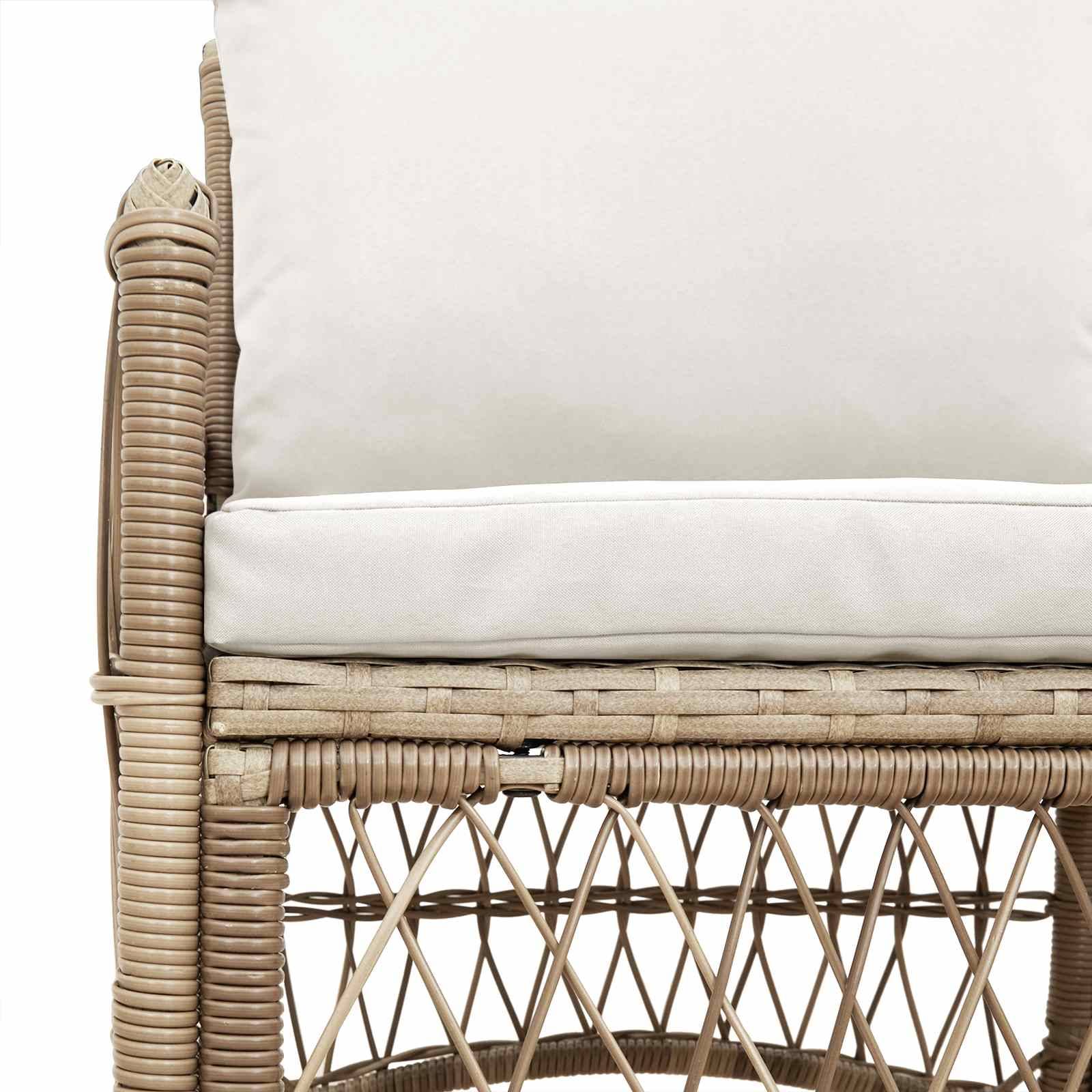 Prolenta Premium - Chaises de jardin acier beige 61 x 73 x 77 cm - Prolenta premium p381.4 - Image 5