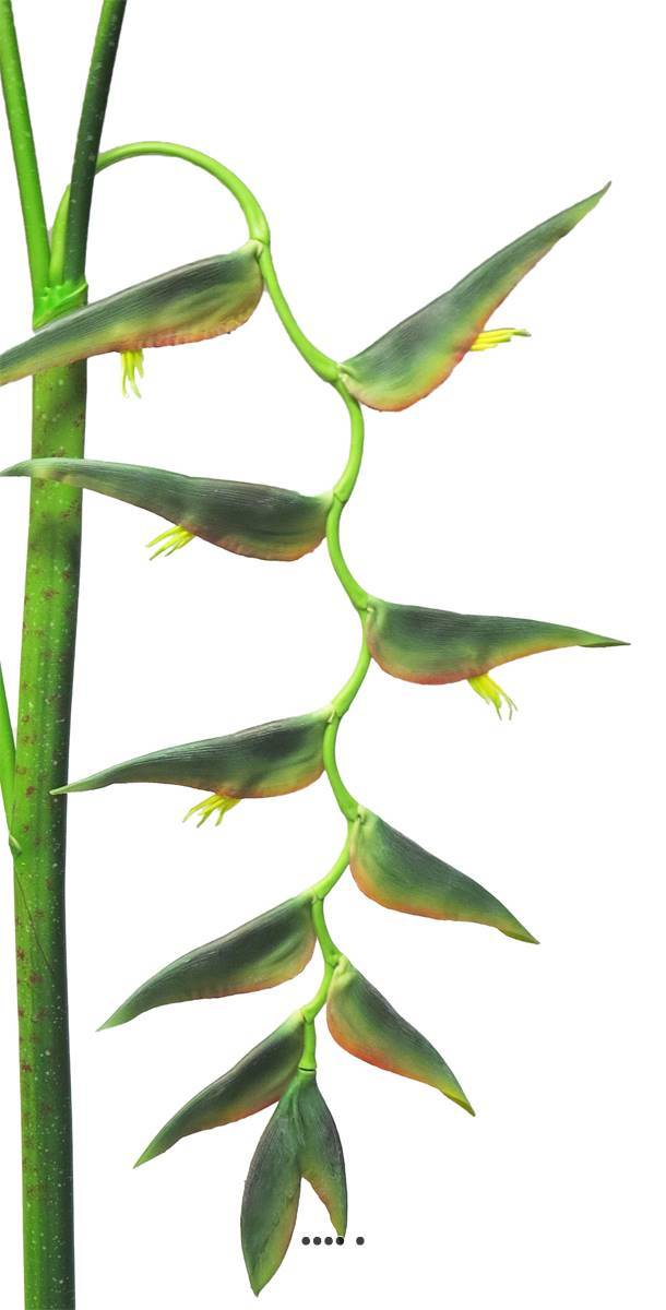 Artificielles - Branche d&rsquo;Heliconia Equatorial, L 128 cm Vert - BEST - couleur: Vert - Imagen 3