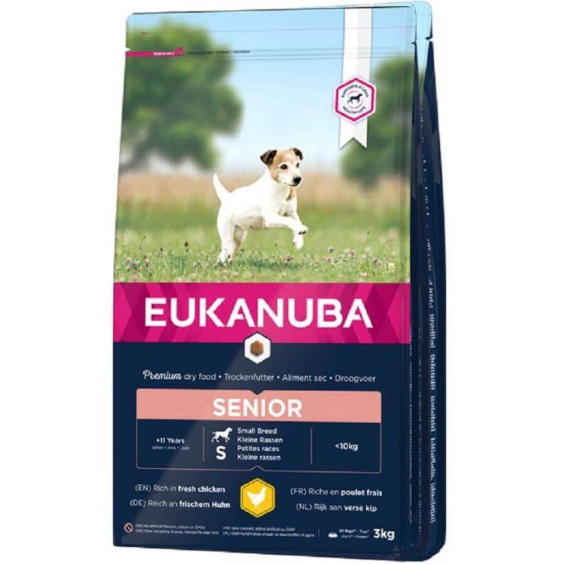 Eukanuba - CROQUETTES CHIEN SENIOR SMALL POULET - EUKANUBA