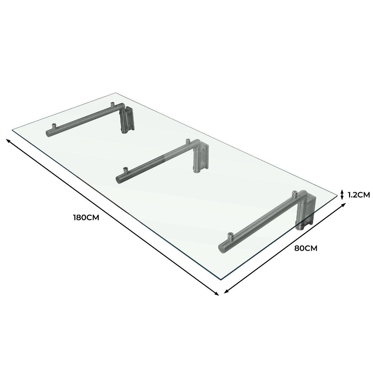Monstershop - Canopé en Verre 180 cm x 80 cm avec Support - Image 5